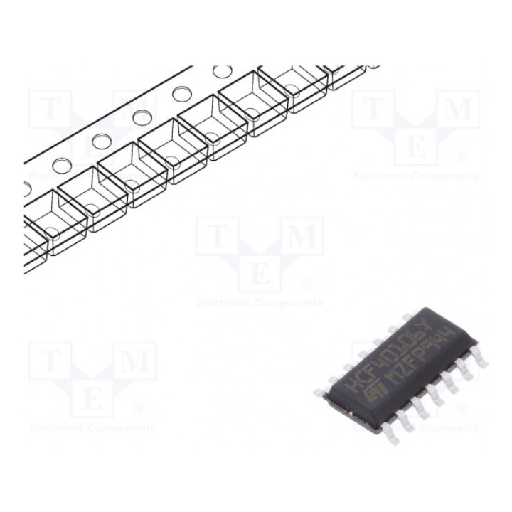 IC цифровая триггер Шмидта NOT STMicroelectronics HCF40106YM013TR (HCF40106YM013TR)