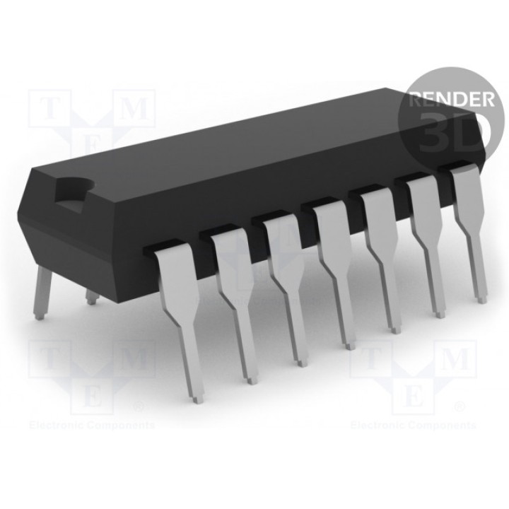 IC цифровая TEXAS INSTRUMENTS CD4007UBE (CD4007UBE)