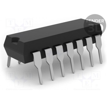 IC цифровая NAND Каналы 2 IN 4 TEXAS INSTRUMENTS CD4012BE