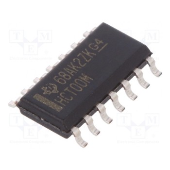 IC цифровая NAND Каналы 4 IN 2 TEXAS INSTRUMENTS CD74HCT00M