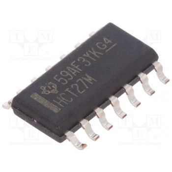 IC цифровая NOR Каналы 3 IN 3 TEXAS INSTRUMENTS CD74HCT27M