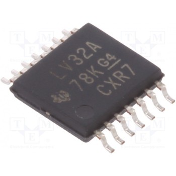 IC цифровая OR Каналы 4 IN 2 TEXAS INSTRUMENTS SN74LV32APW