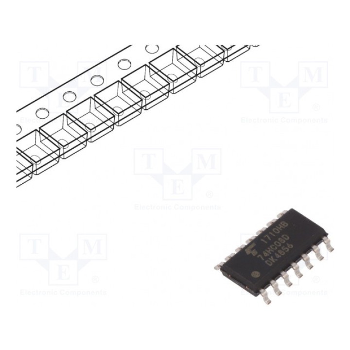 IC цифровая AND Каналы 4 IN 2 C?MOS TOSHIBA 74HC08D(BJ) (74HC08DBJ)