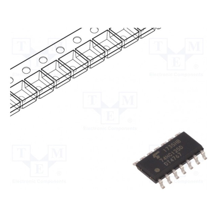 IC цифровая TOSHIBA 74HC125D(BJ) (74HC125DBJ)