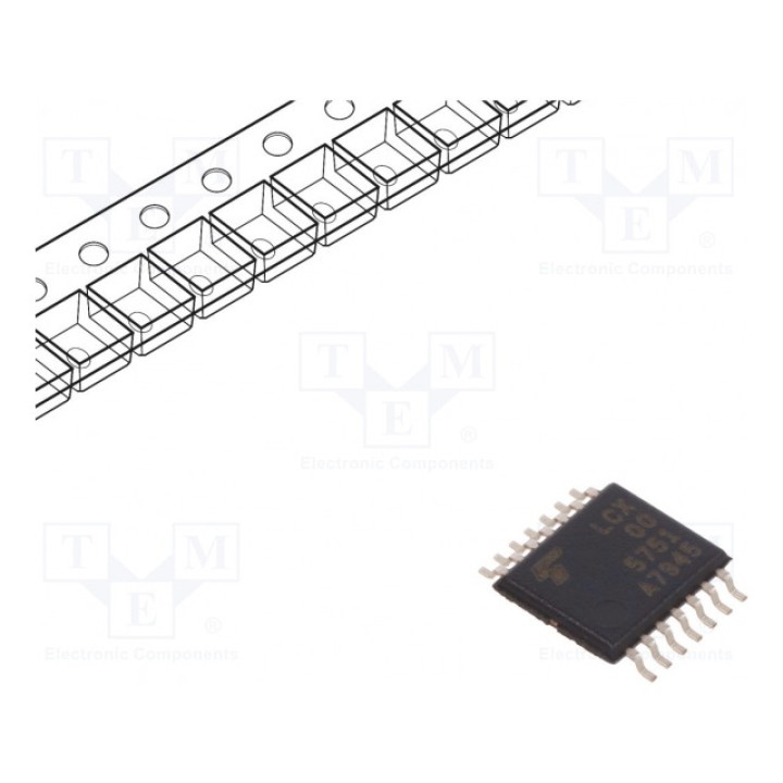 IC цифровая NAND Каналы 4 IN 2 TOSHIBA 74LCX00FT(AE) (74LCX00FTAE)