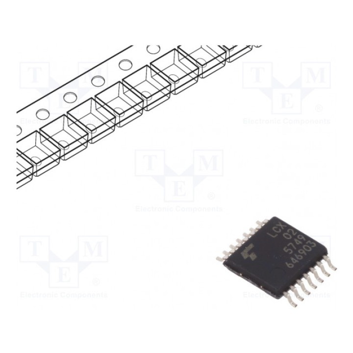 IC цифровая NOR Каналы 4 IN 2 TOSHIBA 74LCX02FT(AJ) (74LCX02FTAJ)