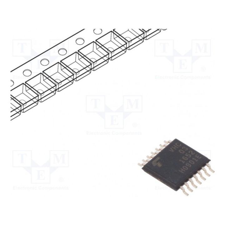 IC цифровая NAND Каналы 4 IN 2 TOSHIBA 74VHC03FT(BE) (74VHC03FTBE)