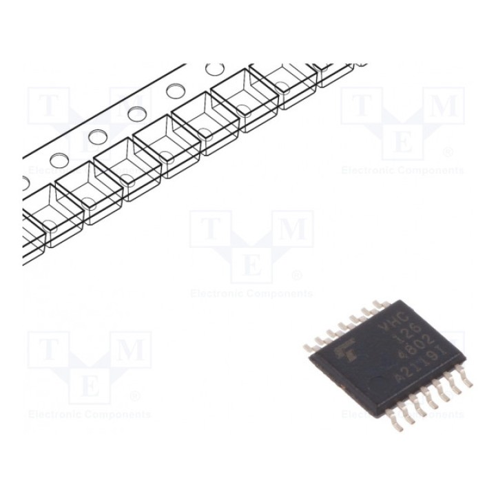 IC цифровая TOSHIBA 74VHC126FT(BE) (74VHC126FTBE)