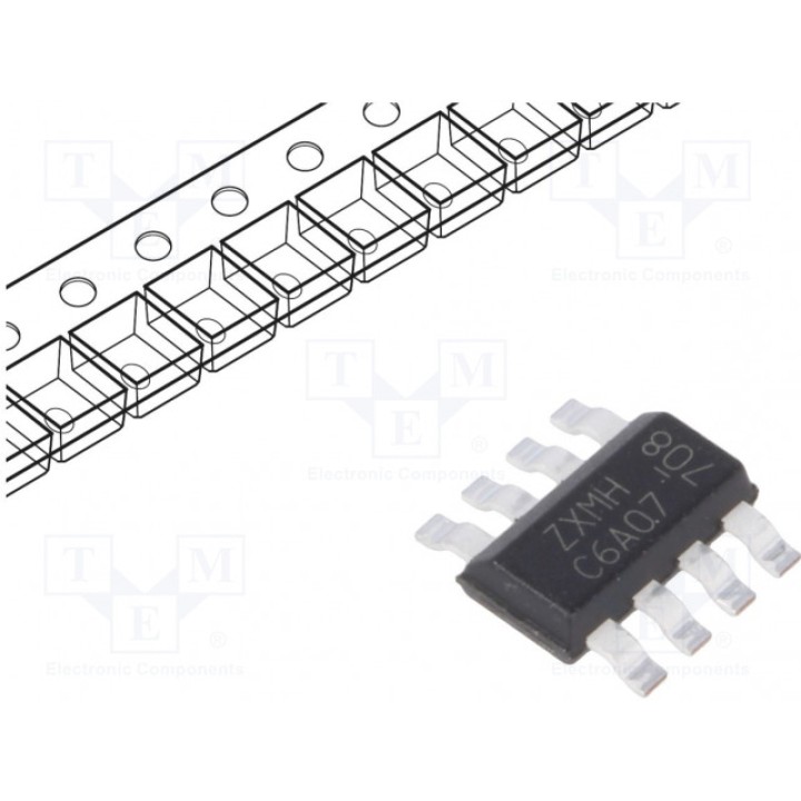 Транзистор N/P-MOSFET x2 DIODES INCORPORATED ZXMHC6A07T8TA (ZXMHC6A07T8TA)
