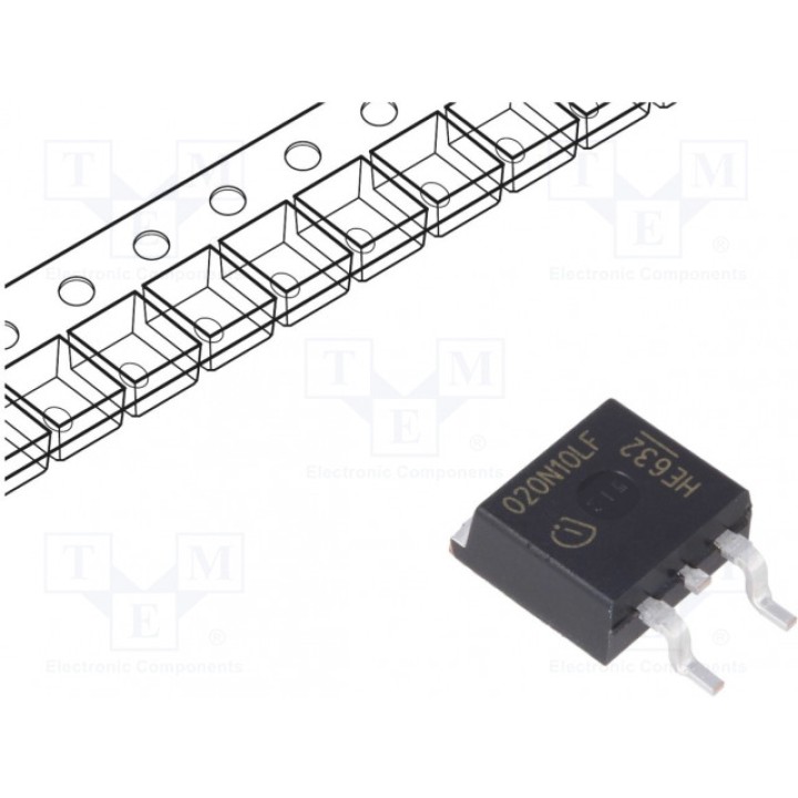 Транзистор N-MOSFET полевой INFINEON TECHNOLOGIES IPB020N10N5LF (IPB020N10N5LF)