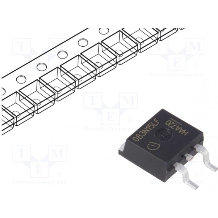 Транзистор N-MOSFET полевой INFINEON TECHNOLOGIES IPB083N15N5LF (IPB083N15N5LF)