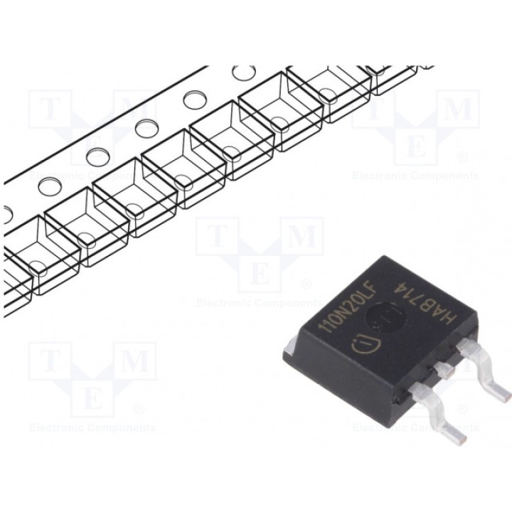 Транзистор N-MOSFET полевой INFINEON TECHNOLOGIES IPB110N20N3LF (IPB110N20N3LF)