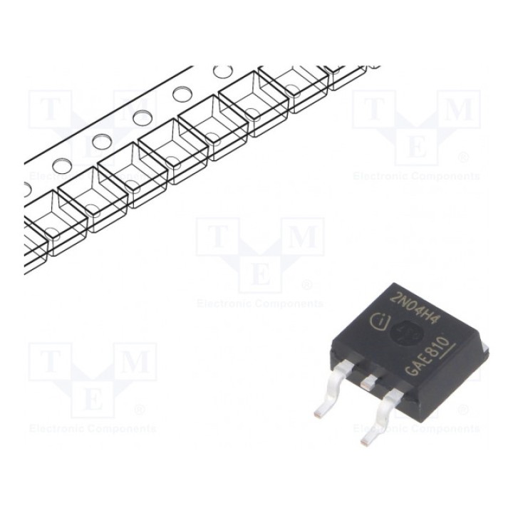 Транзистор N-MOSFET полевой INFINEON TECHNOLOGIES IPB80N04S2H4ATMA2 (IPB80N04S2H4)