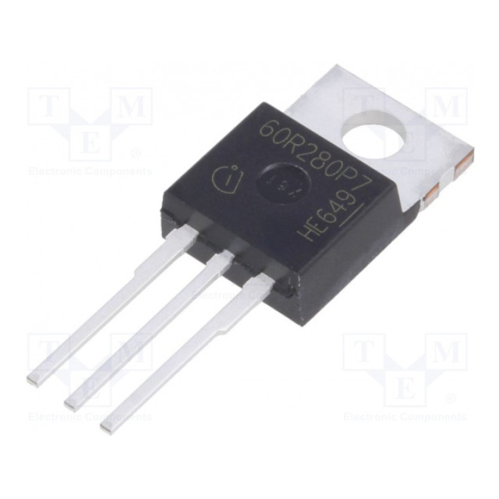 Транзистор N-MOSFET полевой INFINEON TECHNOLOGIES IPP60R280P7 (IPP60R280P7)