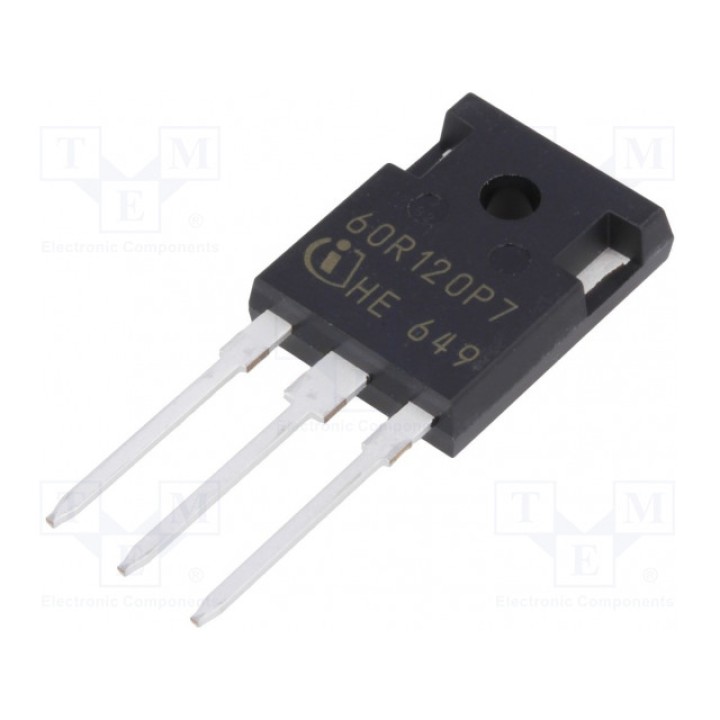 Транзистор N-MOSFET полевой INFINEON TECHNOLOGIES IPW60R120P7 (IPW60R120P7)