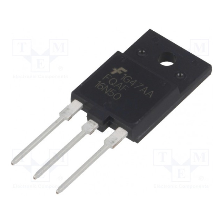 Транзистор N-MOSFET полевой ON SEMICONDUCTOR (FAIRCHILD) FQAF16N50 (FQAF16N50)