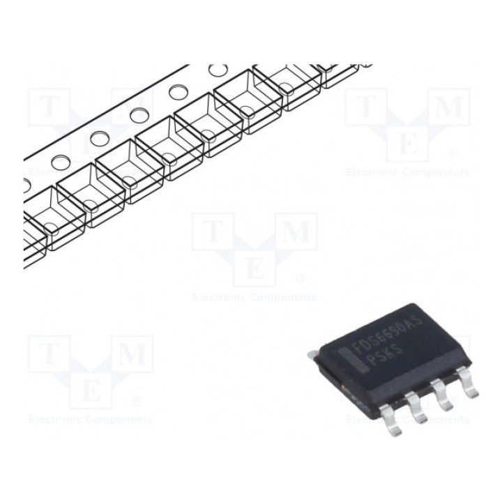Транзистор N-MOSFET полевой 30В ON SEMICONDUCTOR FDS6690AS (FDS6690AS)