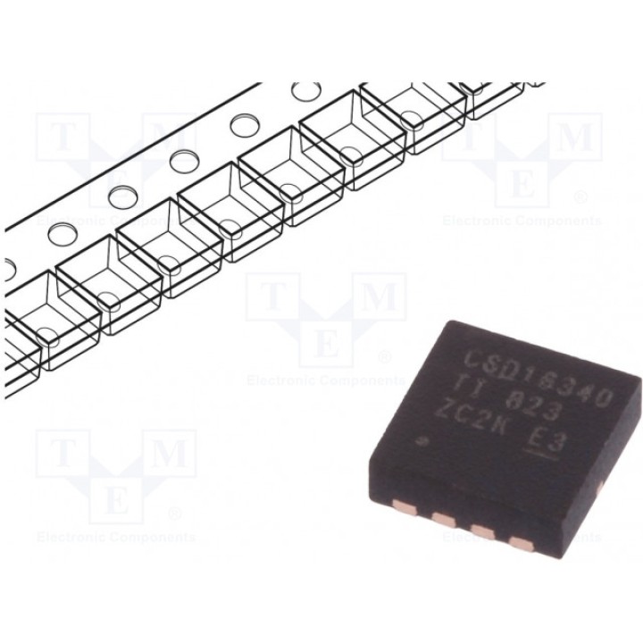 Транзистор N-MOSFET полевой TEXAS INSTRUMENTS CSD16340Q3T (CSD16340Q3T)