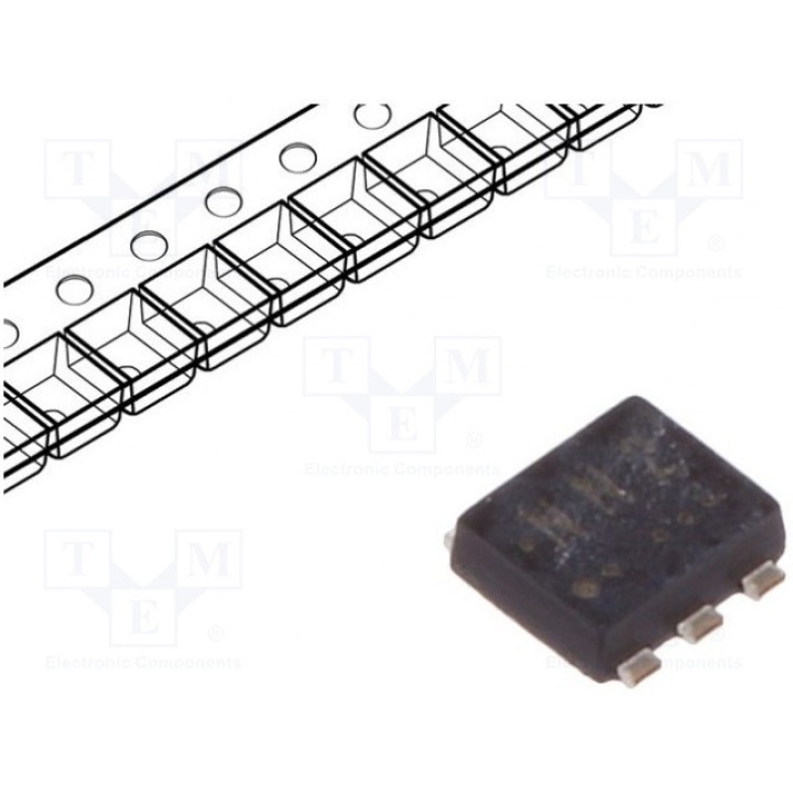 Транзистор N-MOSFET x2 полевой TOSHIBA SSM6N40TU,LXGF (SSM6N40TU)