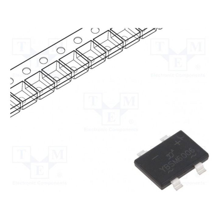 Однофазный выпрямительный мост YANGJIE TECHNOLOGY YBSM6006 (YBSM6006-YAN)