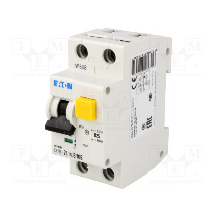 Дифференциальный автомат (АВДТ) EATON ELECTRIC CKN6-251NB003 (CKN6-25-1N-B-003)