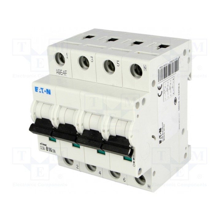 Выключатель максимального тока EATON ELECTRIC CLS6-B163N (CLS6-B16-3N)