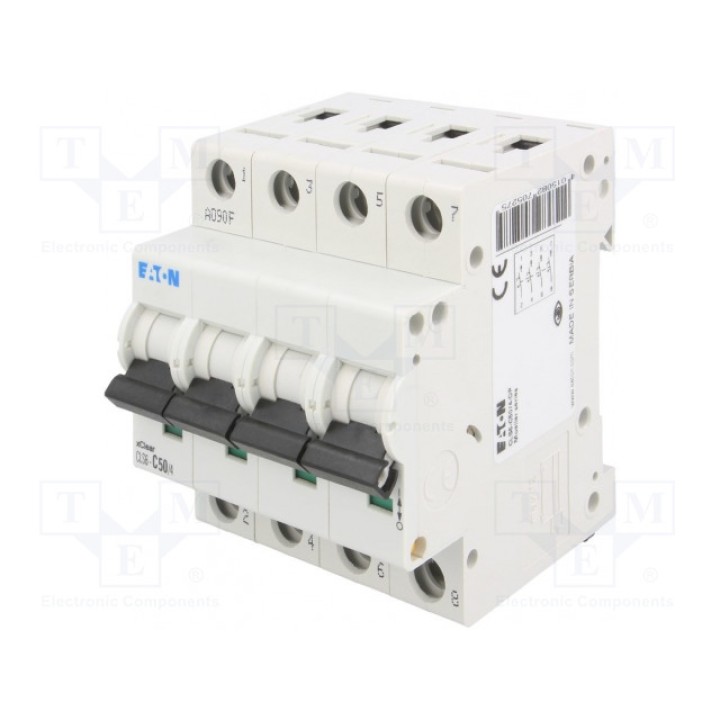 Выключатель максимального тока EATON ELECTRIC CLS6-C504 (CLS6-C50-4)