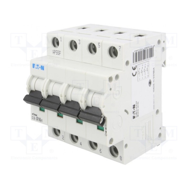 Выключатель максимального тока 400ВAC EATON ELECTRIC CLS6-D164 (CLS6-D16-4)