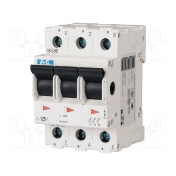 Главный выключатель Полюсы 3 DIN 125А EATON ELECTRIC IS-125-3