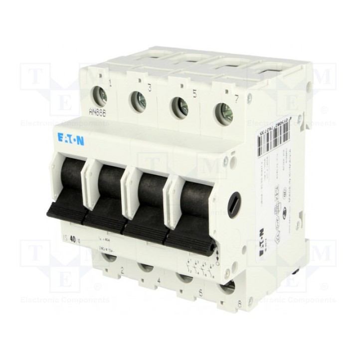 Главный выключатель Полюсы 4 DIN 40А EATON ELECTRIC IS-404 (IS-40-4)