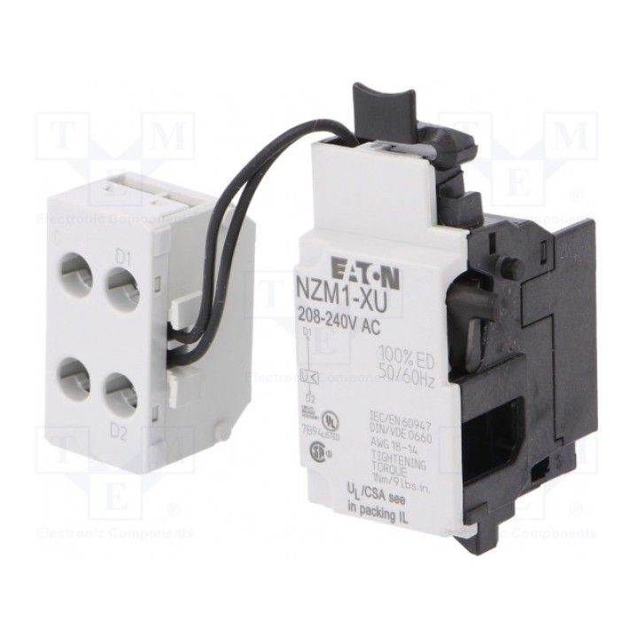 Расцепитель напряжения EATON ELECTRIC NZM1-XU208-240AC (NZM1-XU208-240AC)