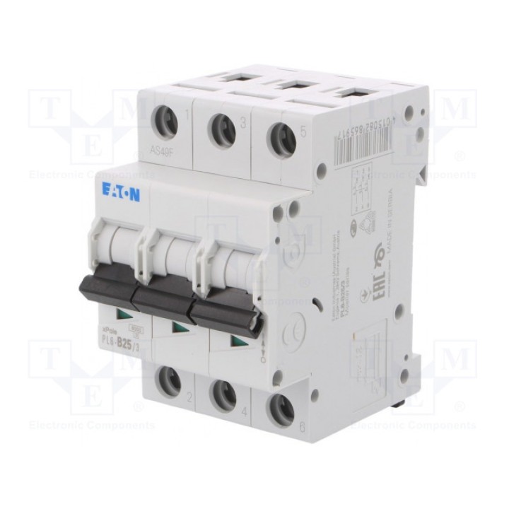 Выключатель максимального тока EATON ELECTRIC PL6-B253 (PL6-B25-3)