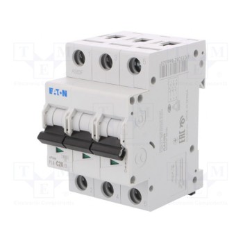 Выключатель максимального тока EATON ELECTRIC PL6-C20-3