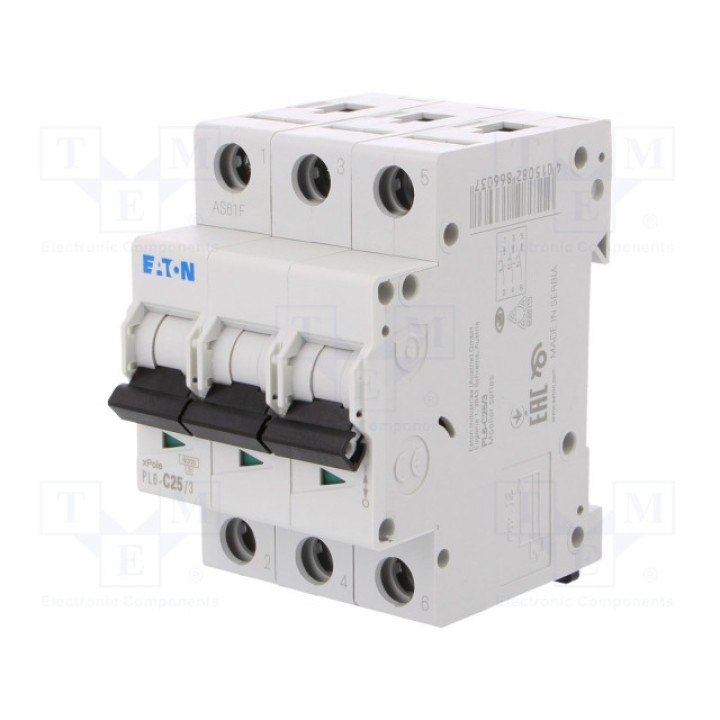 Выключатель максимального тока EATON ELECTRIC PL6-C253 (PL6-C25-3)