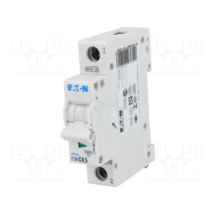 Выключатель максимального тока EATON ELECTRIC PLSM-C0.5 (PLSM-C0.5)