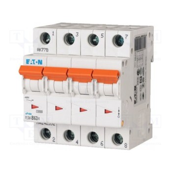 Выключатель максимального тока EATON ELECTRIC PLSM-C63-4