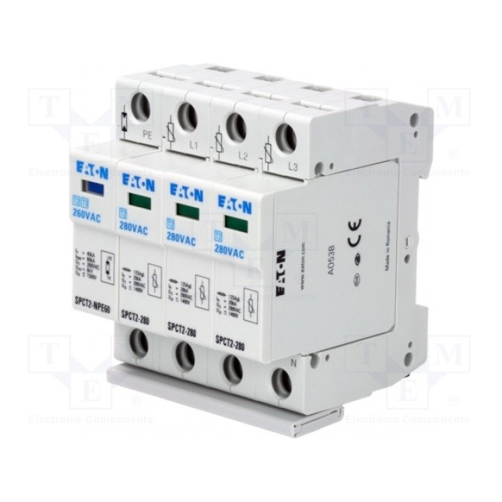 Ограничитель перенапряжения EATON ELECTRIC SPCT2-280-3+NPE (SPCT2-280-3-NPE)