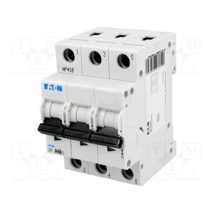 Главный выключатель Полюсы 3 DIN EATON ELECTRIC ZP-A403 (ZP-A40-3)