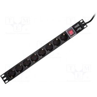 Сетевой фильтр защитный Гнезда 8 LOGILINK PDU8C01