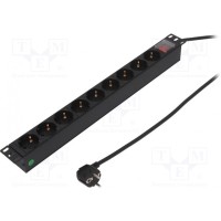 Сетевой фильтр защитный Гнезда 9 LOGILINK PDU9C02