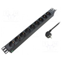 Сетевой фильтр защитный Гнезда 9 LOGILINK PDU9C03