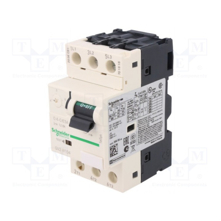 Выключатель двигателя SCHNEIDER ELECTRIC GV2RT04 (GV2RT04)