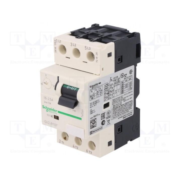 Выключатель двигателя 075кВт SCHNEIDER ELECTRIC GV2RT07 (GV2RT07)