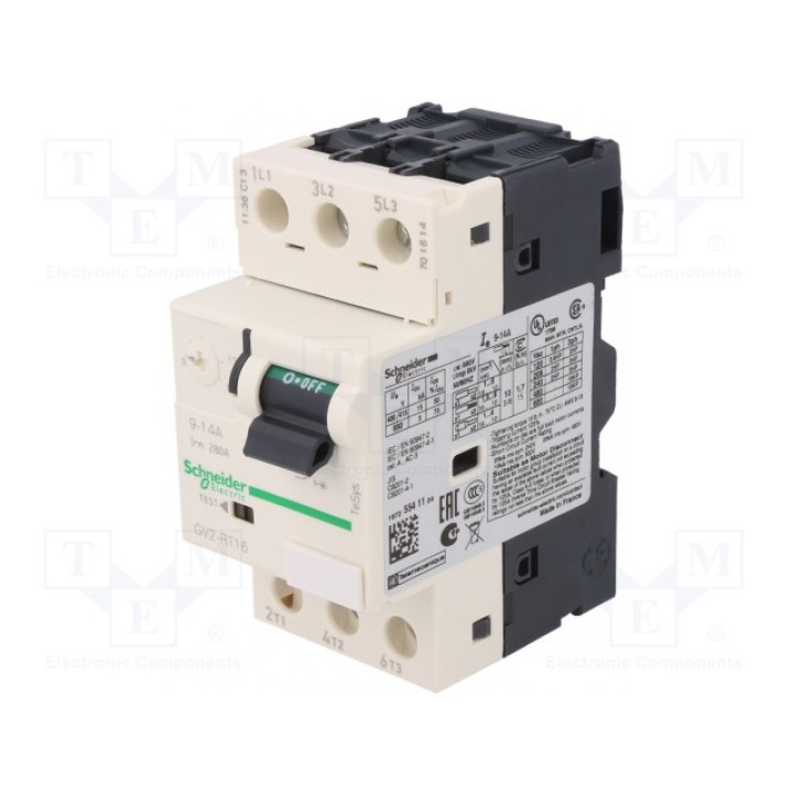 Выключатель двигателя 55кВт SCHNEIDER ELECTRIC GV2RT16 (GV2RT16)