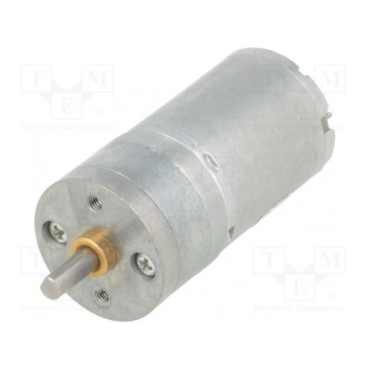 Электродвигатель DC с редуктором POLOLU 9.7:1 METAL GEARMOTOR 25DX48L MM LP 6V (POLOLU-1582)