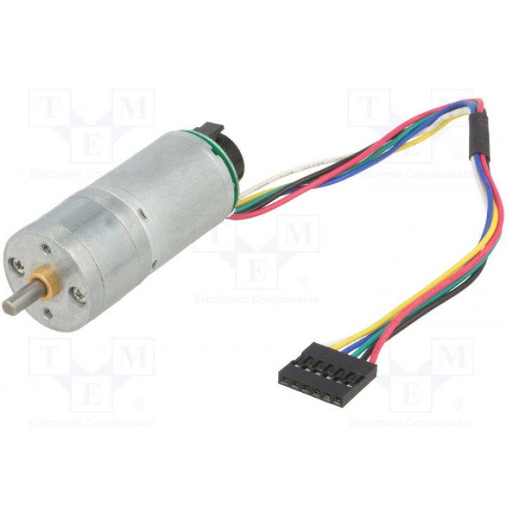 Электродвигатель DC с редуктором POLOLU 99:1 METAL GEARMOTOR 25DX54L MM LP 6V (POLOLU-2287)