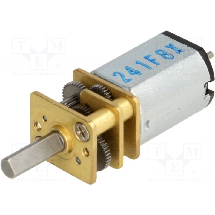 Электродвигатель DC с редуктором POLOLU 298:1 MICRO METAL GEARMOTOR MP 6V DUAL (POLOLU-2385)