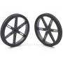 Колесо черный POLOLU POLOLU WHEEL 80X10MM PAIR – BLACK (POLOLU-1430)