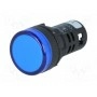 Сигнальная лампа 22мм AUSPICIOUS L22 24VDC BL (L22-BL-24)