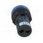 Сигнальная лампа 22мм AUSPICIOUS L22 24VDC BL (L22-BL-24)